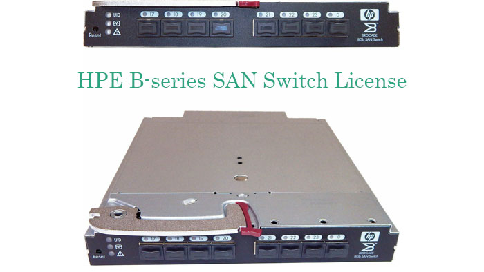 HPE B-Series SAN Switch designed for efficient data center connectivity and management.
